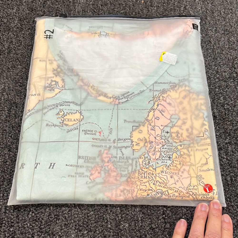 Mint Map-Print Women's Top